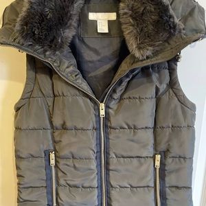 H&M Fur Trim Vest